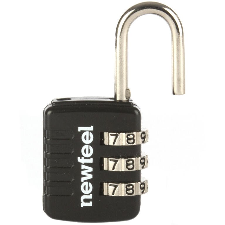Black combination padlock